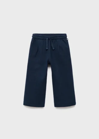 Bawełniane spodnie dresowe ze sznurkiem