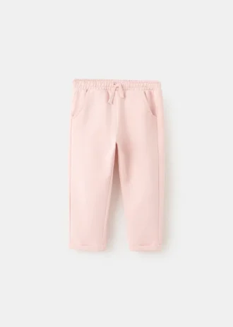 Bawełniane spodnie dresowe ze sznurkiem