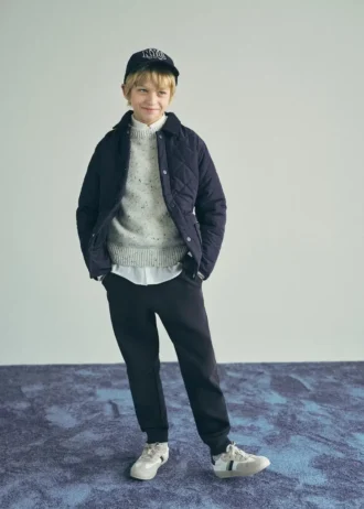 Bawełniane spodnie dresowe ze sznurkiem