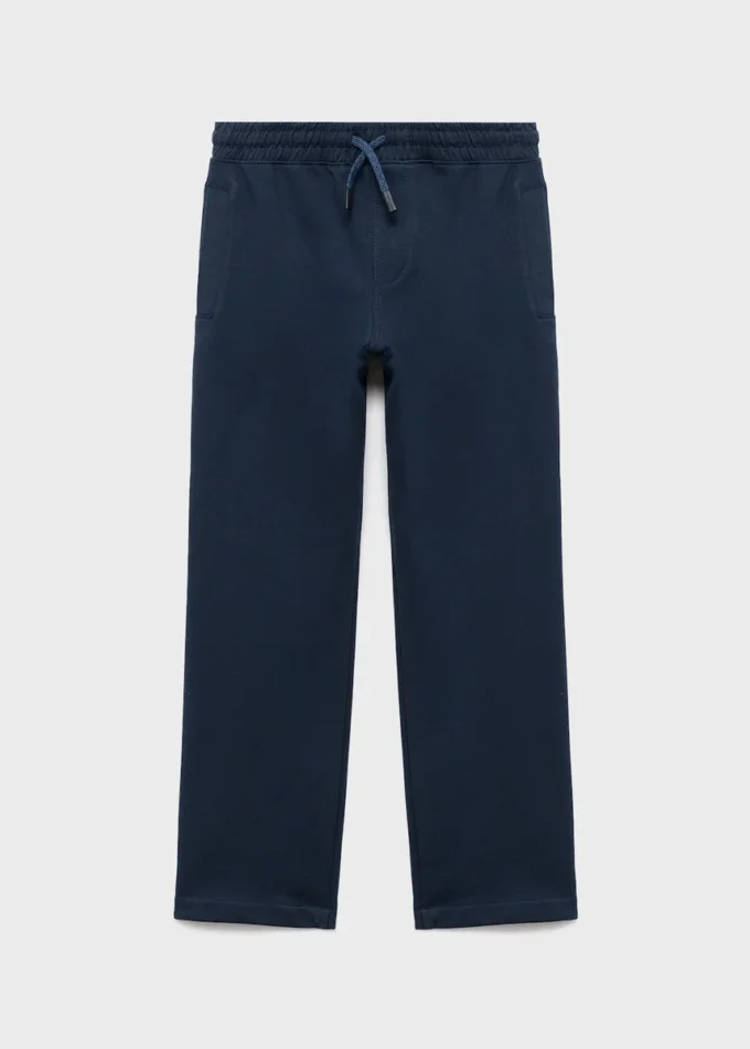 Bawełniane spodnie dresowe ze sznurkiem Bawełniane spodnie dresowe ze sznurkiem