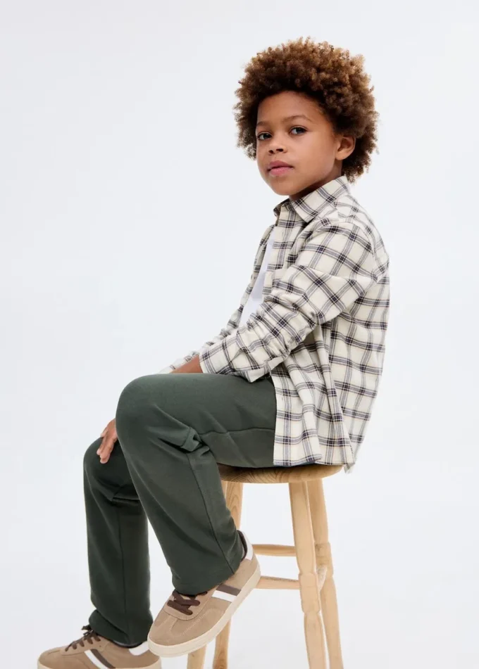 Bawełniane spodnie dresowe ze sznurkiem Bawełniane spodnie dresowe ze sznurkiem