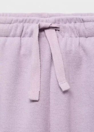 Bawełniane spodnie dresowe ze sznurkiem