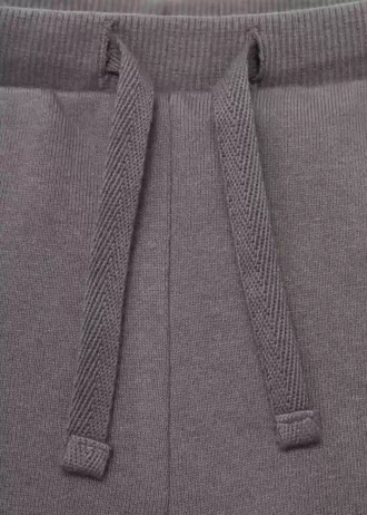 Bawełniane spodnie dresowe ze sznurkiem