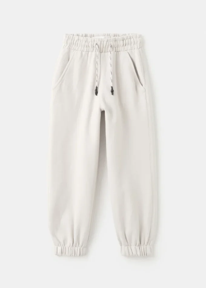Bawełniane spodnie dresowe ze sznurkiem Bawełniane spodnie dresowe ze sznurkiem