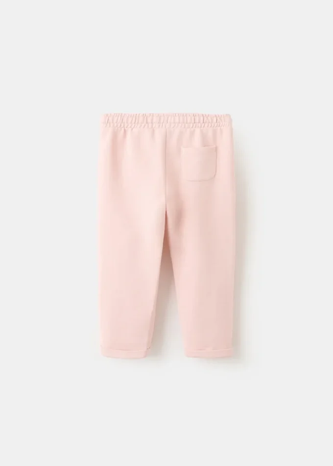 Bawełniane spodnie dresowe ze sznurkiem