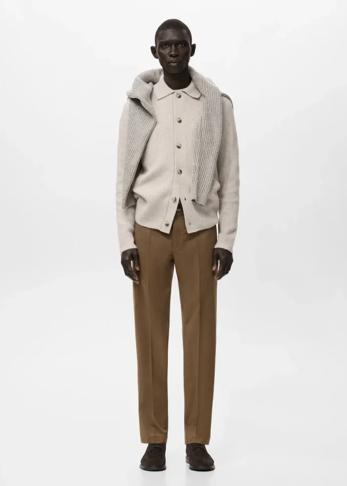 Bawełniane spodnie o regularnym kroju Bawełniane spodnie o regularnym kroju