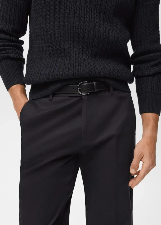 Bawełniane spodnie o regularnym kroju Bawełniane spodnie o regularnym kroju