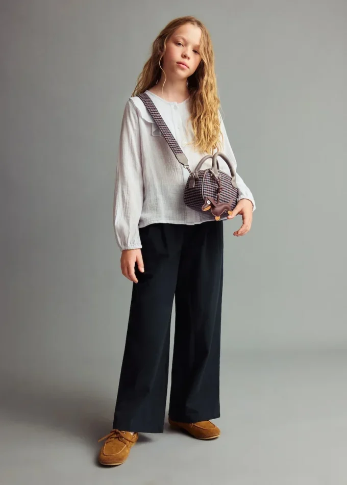 Bawełniane spodnie typu culotte Bawełniane spodnie typu culotte