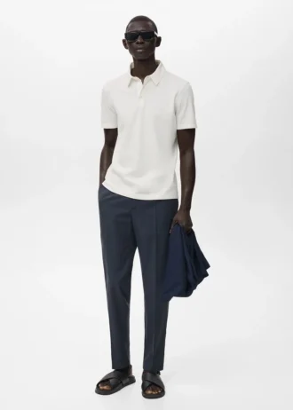 Bawełniane spodnie z zwężanymi nogawkami