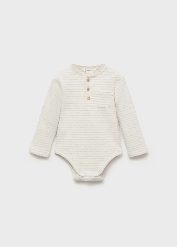 Bawełniany body w paski Bawełniany body w paski