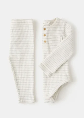 Bawełniany body w paski