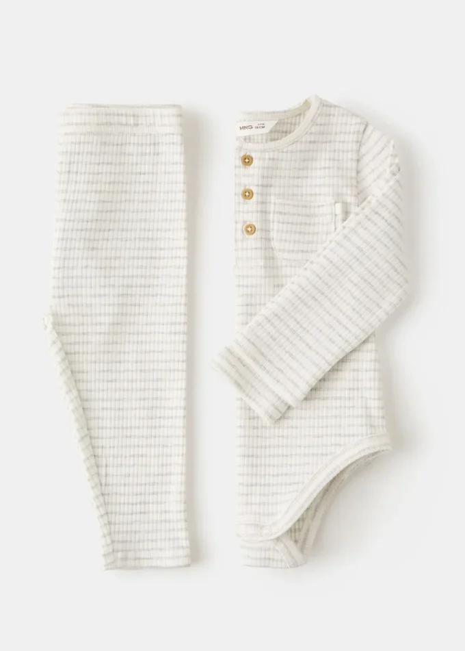 Bawełniany body w paski Bawełniany body w paski