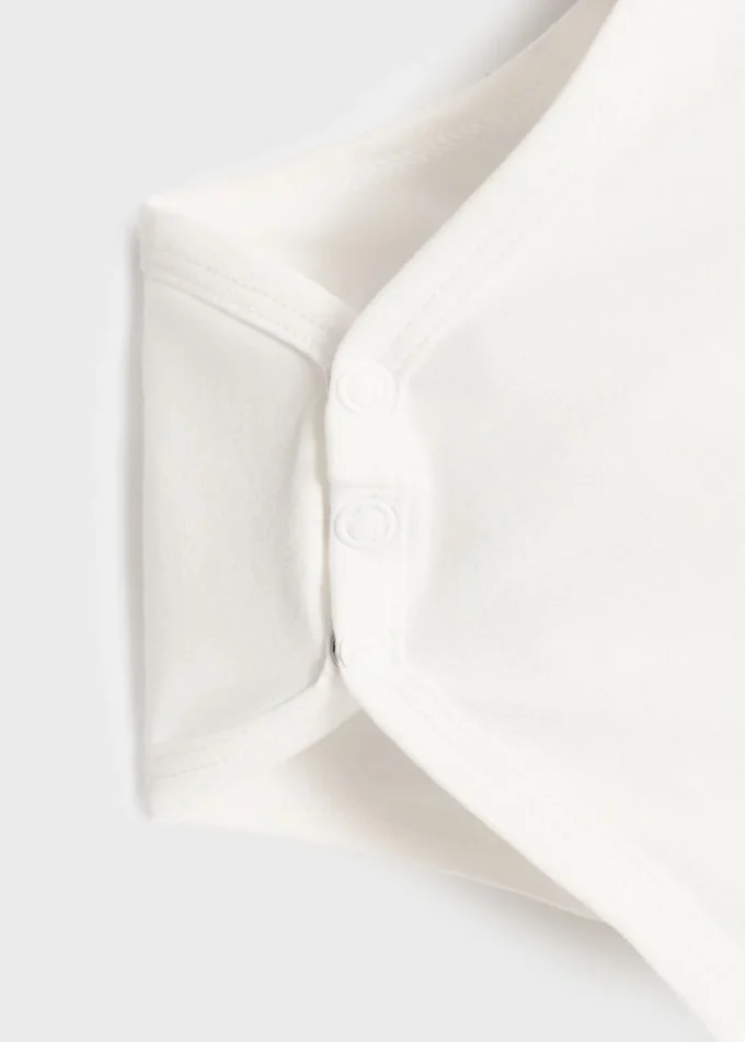 Bawełniany body z dekoltem babydoll Bawełniany body z dekoltem babydoll