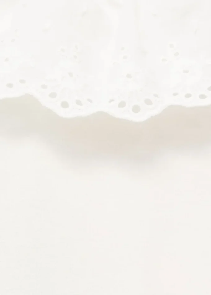 Bawełniany body z dekoltem babydoll Bawełniany body z dekoltem babydoll