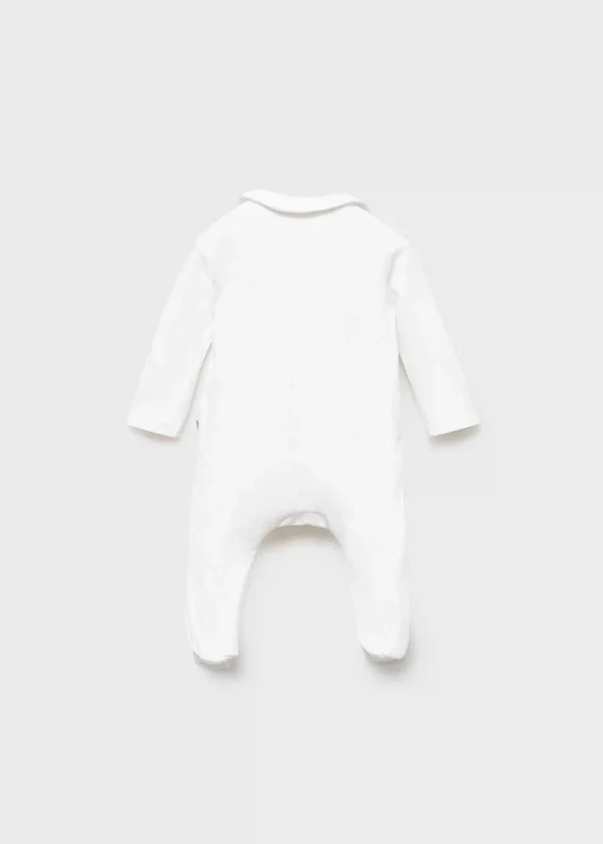 Bawełniany body z kołnierzykiem typu Peter Pan Bawełniany body z kołnierzykiem typu Peter Pan