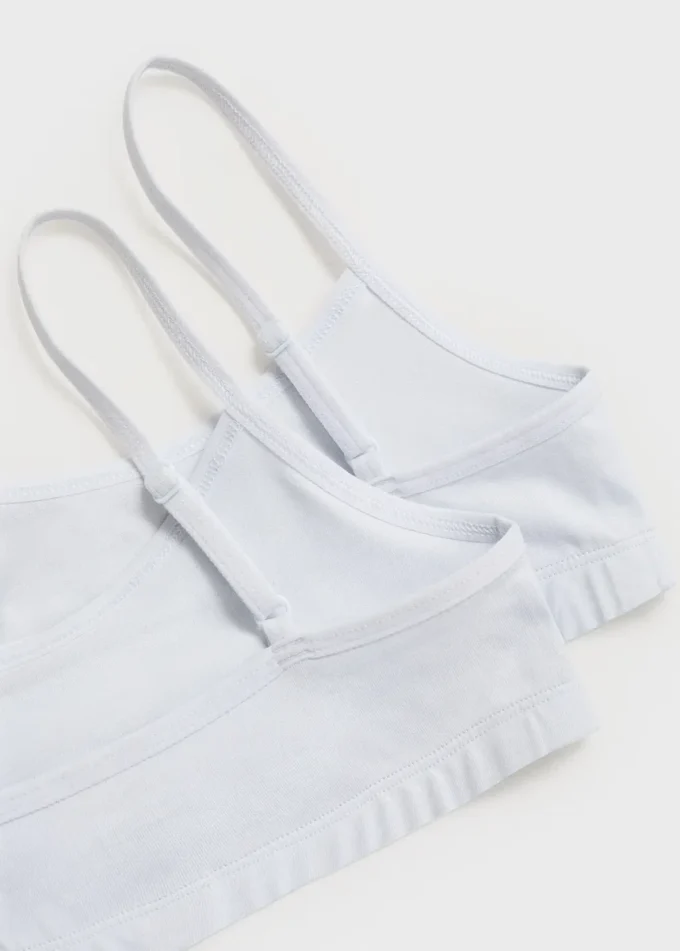 Bawełniany stanik bandeau Bawełniany stanik bandeau