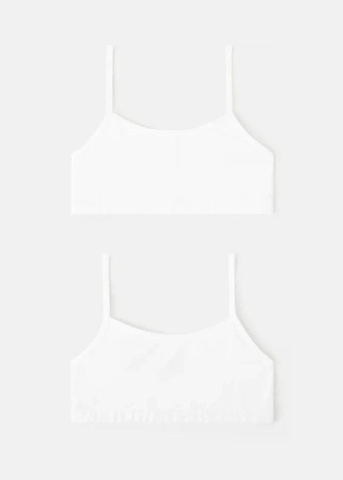 Bawełniany stanik bandeau Bawełniany stanik bandeau