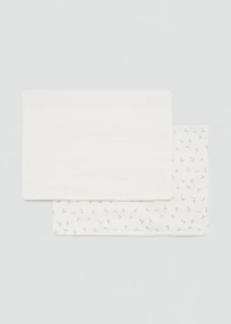 Bawełniany szal z nadrukiem mini kwiatów