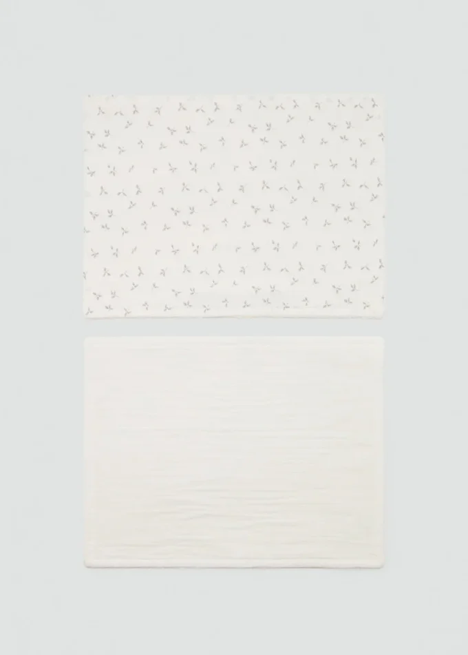 Bawełniany szal z nadrukiem mini kwiatów Bawełniany szal z nadrukiem mini kwiatów