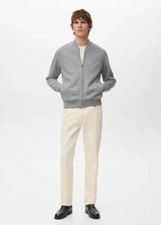 Bluza bomberka z kapturem i zamkiem błyskawicznym