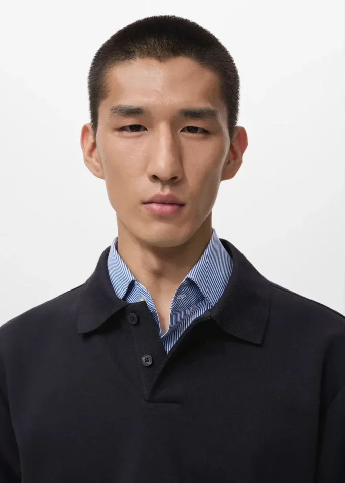 Bluza polo o regularnym kroju