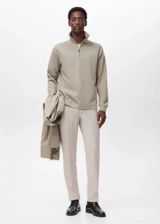 Bluza techniczna z zamkiem błyskawicznym o regularnym kroju