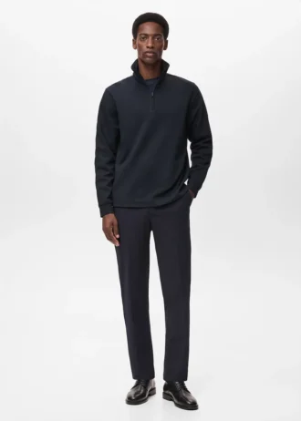 Bluza techniczna z zamkiem błyskawicznym o regularnym kroju