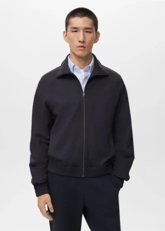 Bluza z kapturem i zamkiem błyskawicznym o regularnym kroju