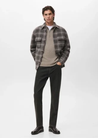 Bluza z kapturem i zamkiem błyskawicznym o regularnym kroju