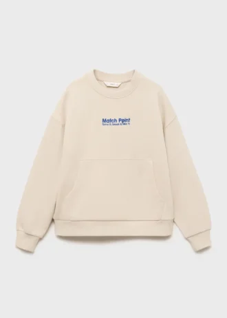 Bluza z nadrukiem i haftem