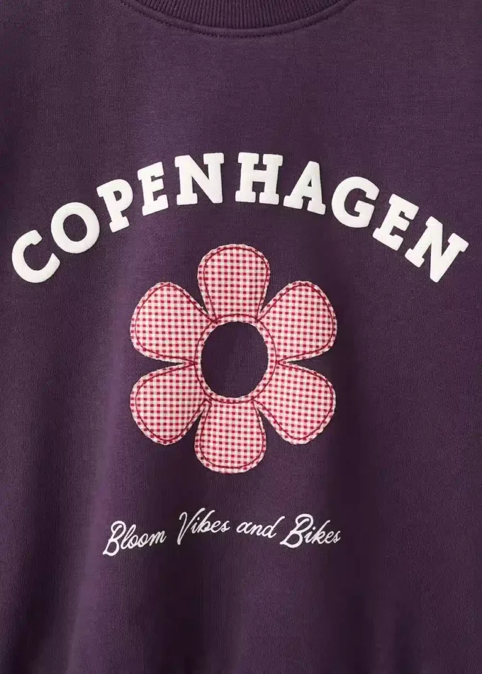 Bluza z nadrukiem i haftem Bluza z nadrukiem i haftem