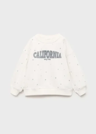 Bluza z nadrukiem serc Bluza z nadrukiem serc