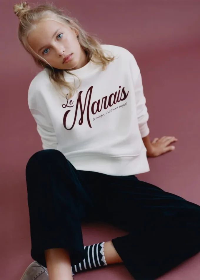 Bluza z nadrukiem z bawełny Bluza z nadrukiem z bawełny