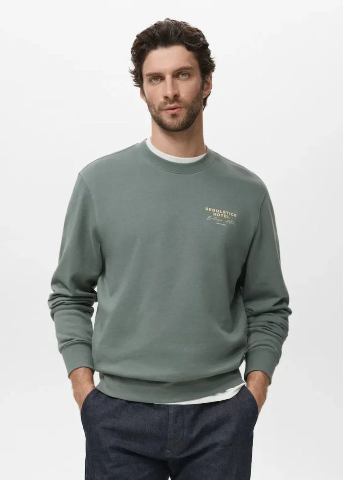 Bluza z nadrukiem z bawełny Bluza z nadrukiem z bawełny