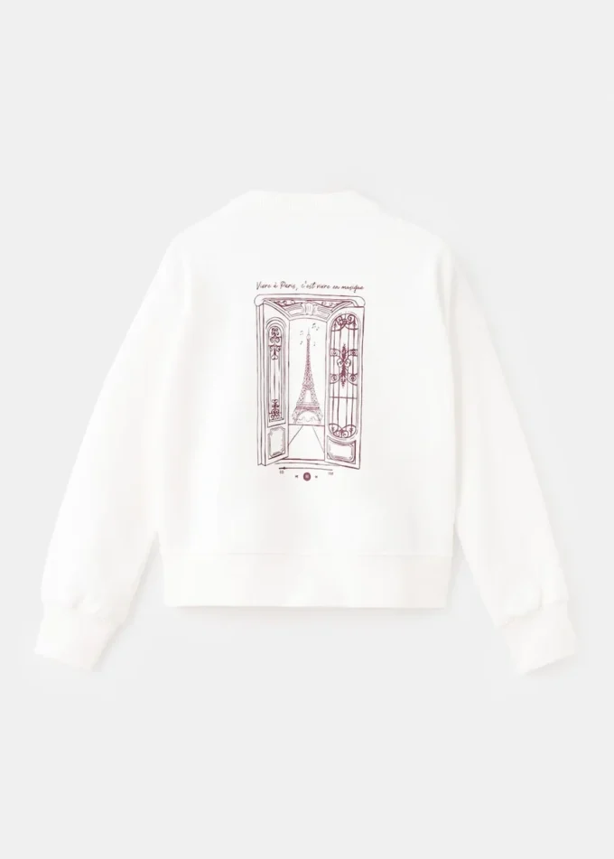 Bluza z nadrukiem z bawełny Bluza z nadrukiem z bawełny