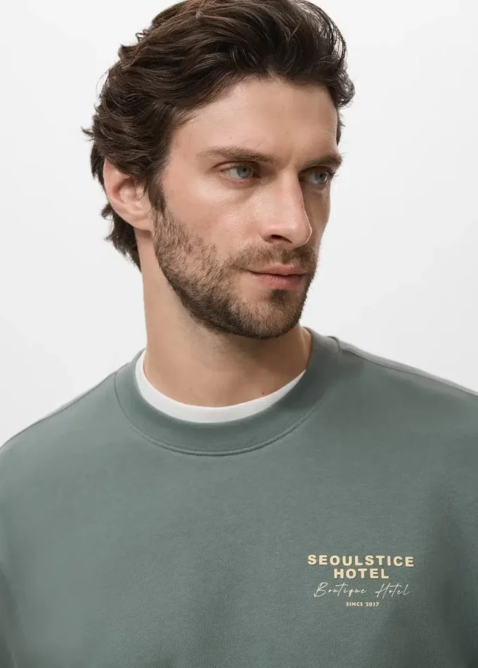 Bluza z nadrukiem z bawełny Bluza z nadrukiem z bawełny