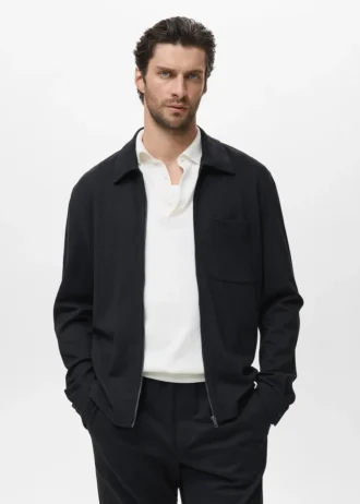 Bluza zapinana na zamek z kieszenią