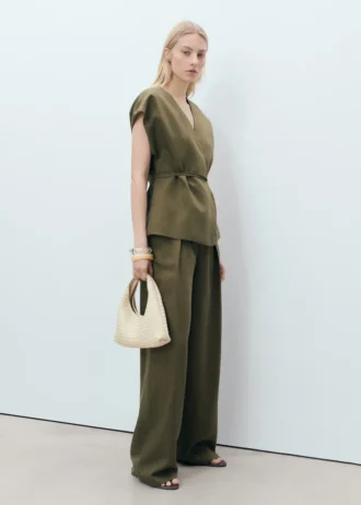 Bluzka kopertowa z lyocellu Bluzka kopertowa z lyocellu