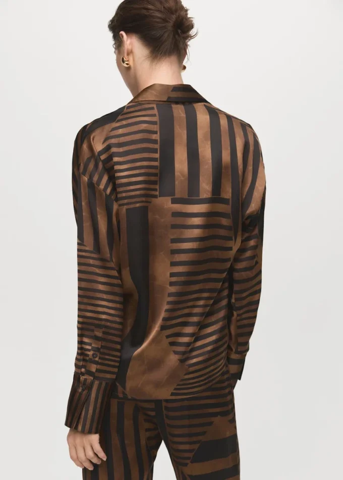 Bluzka satynowa w paski Bluzka satynowa w paski