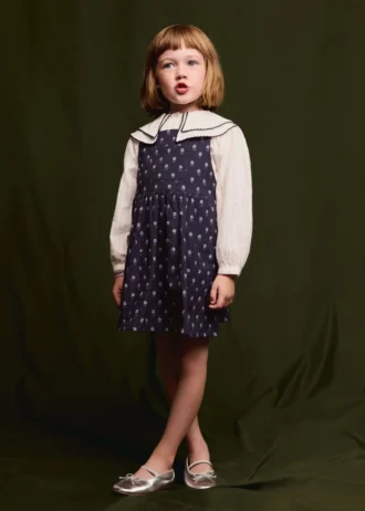 Bluzka w paski z kołnierzykiem typu Peter Pan