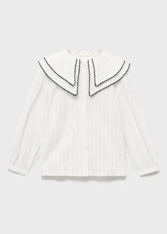 Bluzka w paski z kołnierzykiem typu Peter Pan