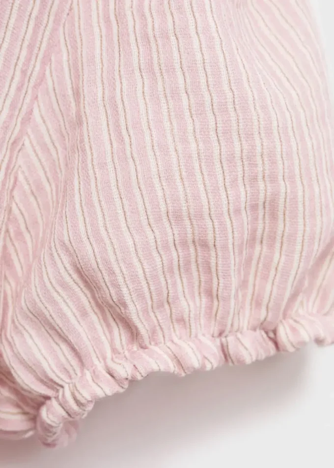 Bluzka w paski z kołnierzykiem typu Peter Pan Bluzka w paski z kołnierzykiem typu Peter Pan