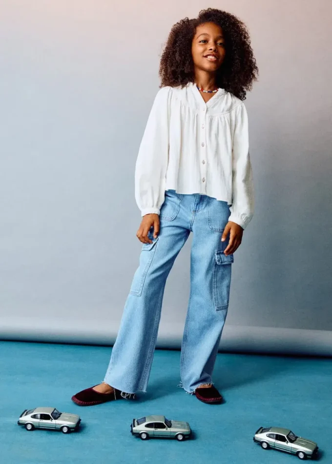 Proste jeansy cargo Proste jeansy cargo