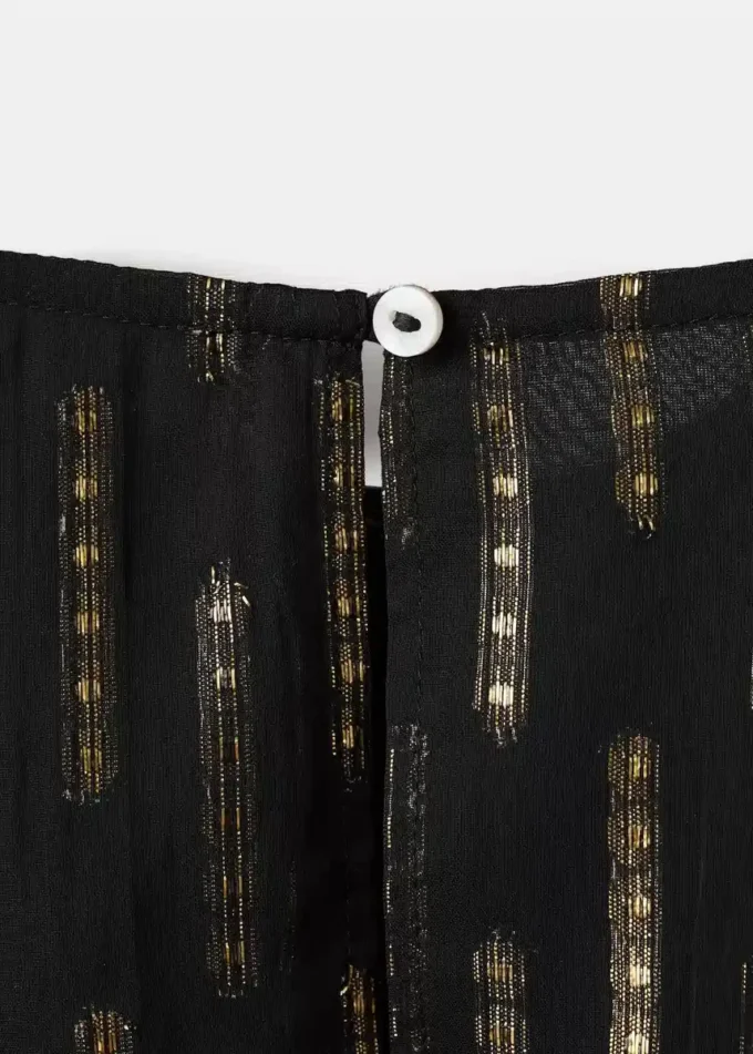 Bluzka z detalami z lureksu Bluzka z detalami z lureksu