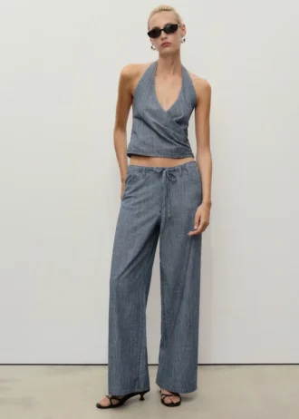 Bluzka z dżinsu w paski