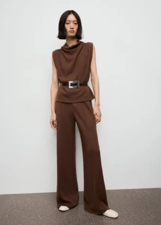 Bluzka z drapowanym dekoltem