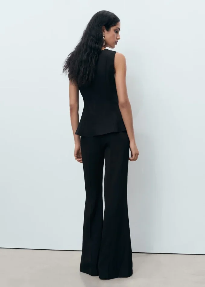 Bluzka z falbaną z lyocellu Bluzka z falbaną z lyocellu