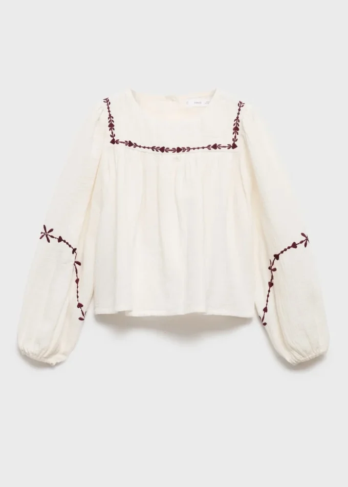 Bluzka z haftem Bambula Bluzka z haftem Bambula