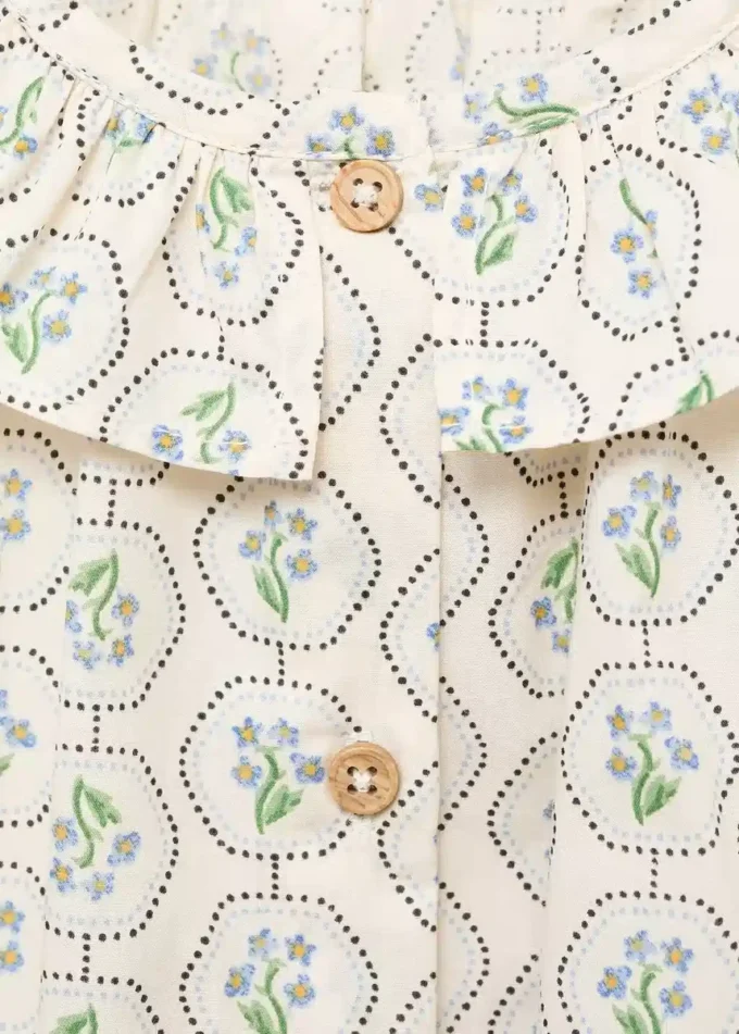 Bluzka z kołnierzykiem typu Peter Pan Bluzka z kołnierzykiem typu Peter Pan