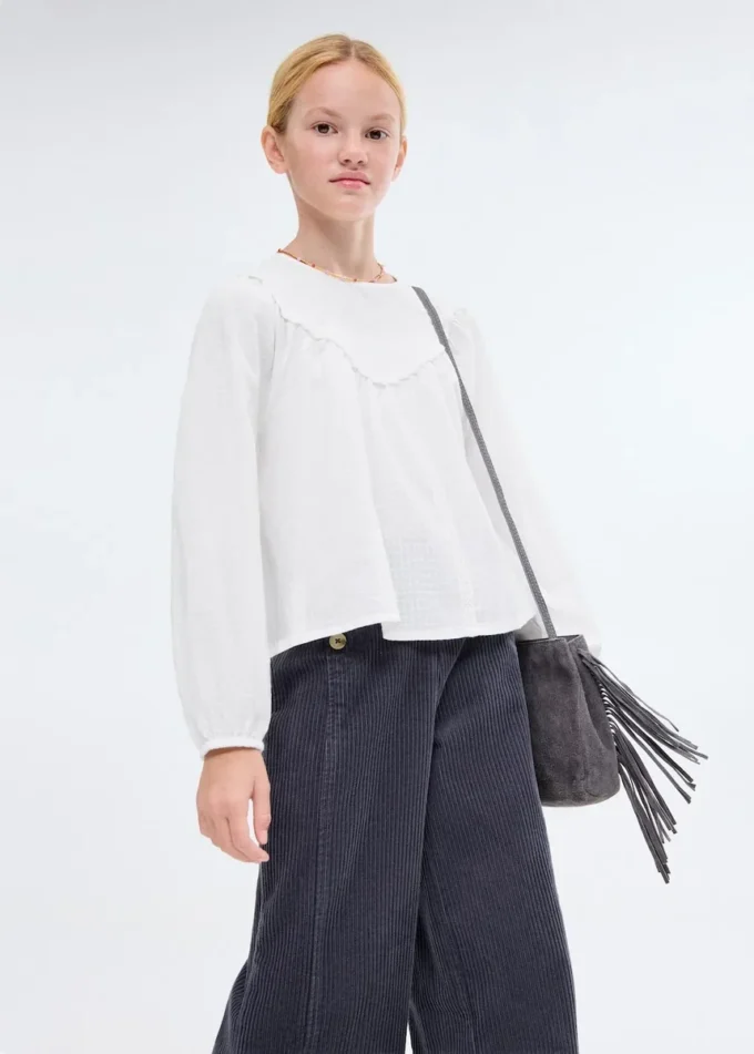 Bluzka z koronkowymi wykończeniami Bluzka z koronkowymi wykończeniami